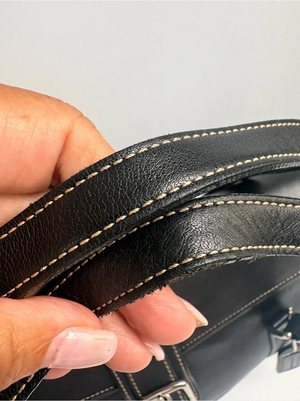 Coach sleek black